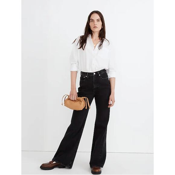 Madewell Denim - Madewell Baggy Flare Jeans in Lunar Wash NG290 Size 27